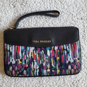 VERA BRADLEY Envelope Wristlet Purse Watercolor Brushstrokes